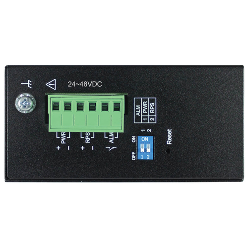 Tripp Lite NGI-M08C2 8-Port Managed Industrial Gigabit Ethernet Switch - 10/100/1000 Mbps, 2 GbE SFP Slots, -40° to 75°C, DIN Mount