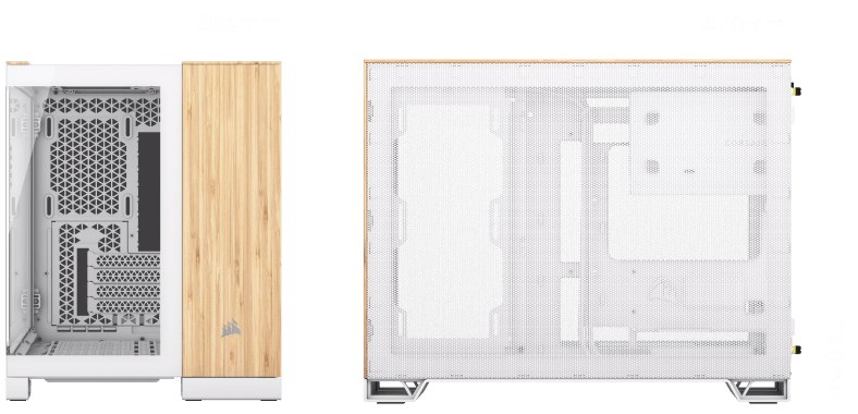Corsair CC-9011288-WW computer case Midi Tower Bamboo, White