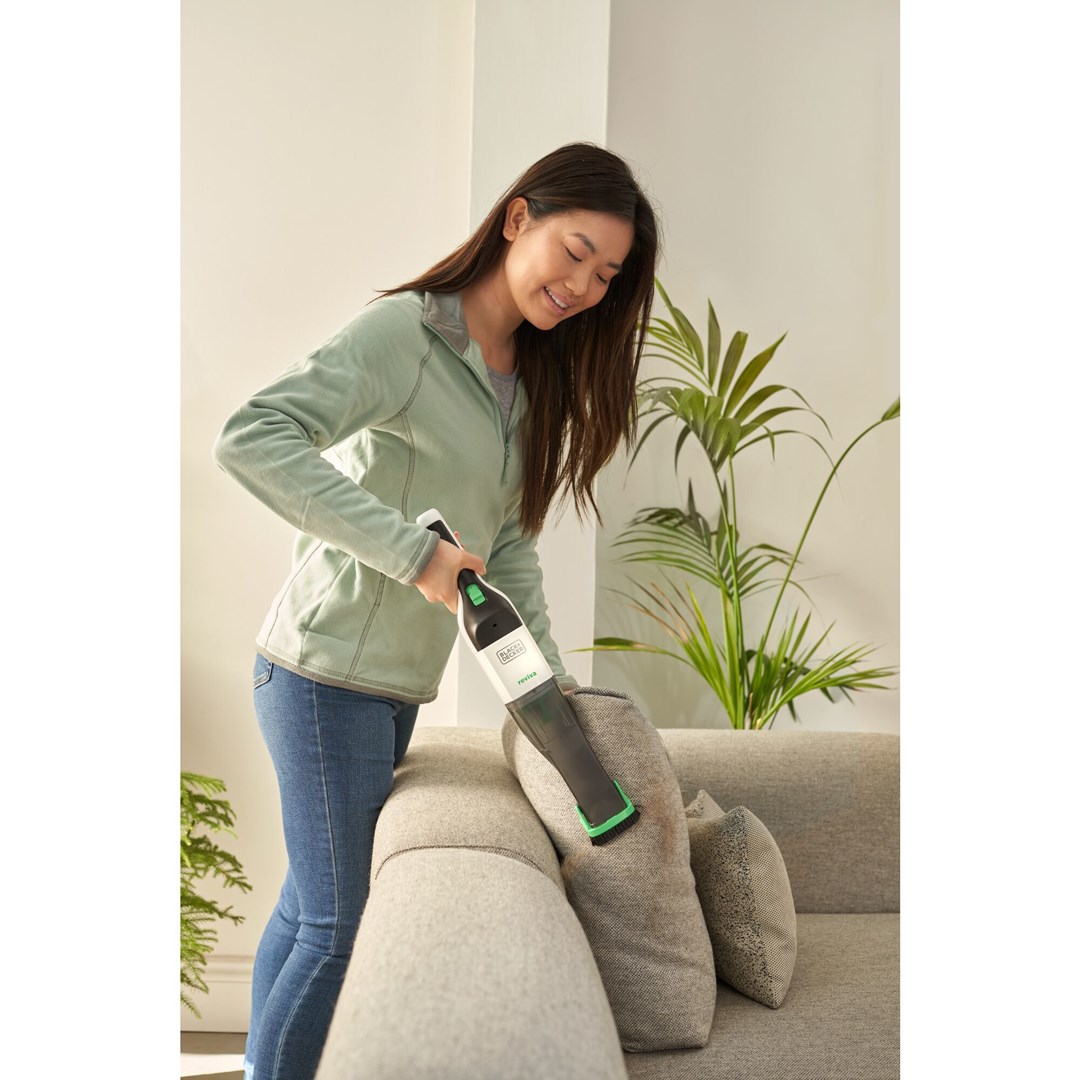 Black & Decker REVHV8C-QW handheld vacuum Black White Bagless