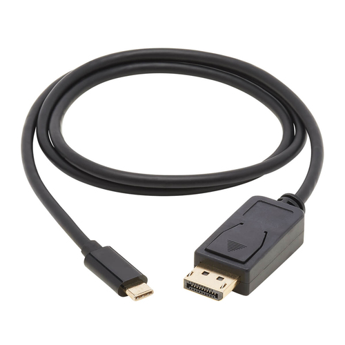 Tripp Lite U444-003-DP-BD USB-C to DisplayPort Bi-Directional Active Adapter Cable (M/M), 4K 60 Hz, HDR, Locking DP Connector, 3 ft. (0.9 m)