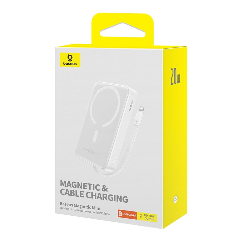 Baseus P10022109223-00 Lithium polymer (LiPo) power bank 10000 mAh Wireless charging White