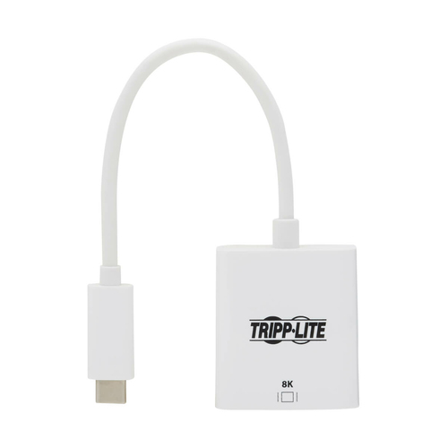 Tripp Lite U444-06N-HD8KW USB-C to HDMI Adapter (M/F) - 8K, HDR, 4:4:4, HDCP 2.3, White