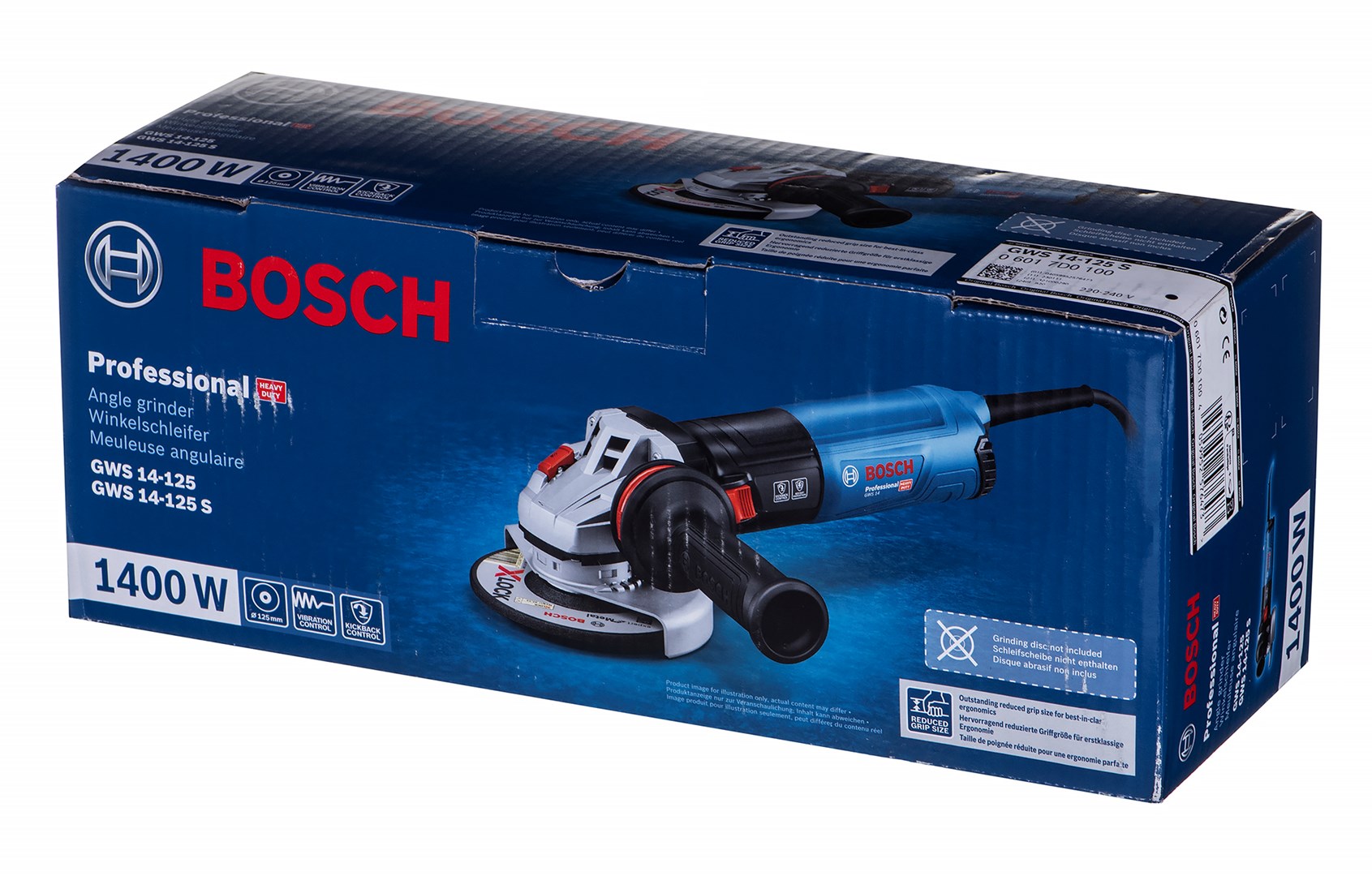 Bosch GWS 14-125 S angle grinder 12.5 cm 11500 RPM 1400 W 2.2 kg