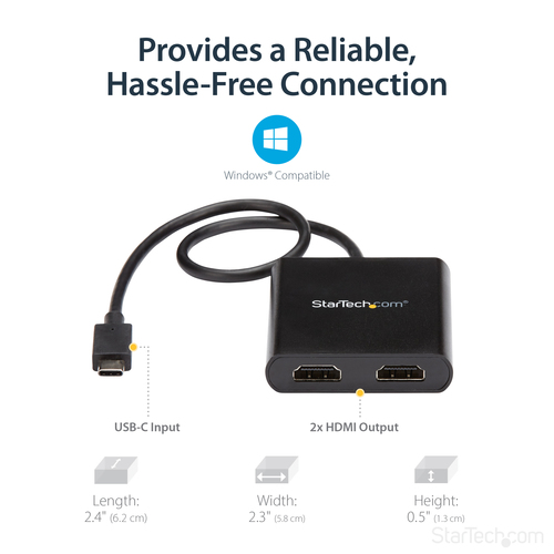 MSTCDP122HD - Cables & Adaptors by StarTech.com