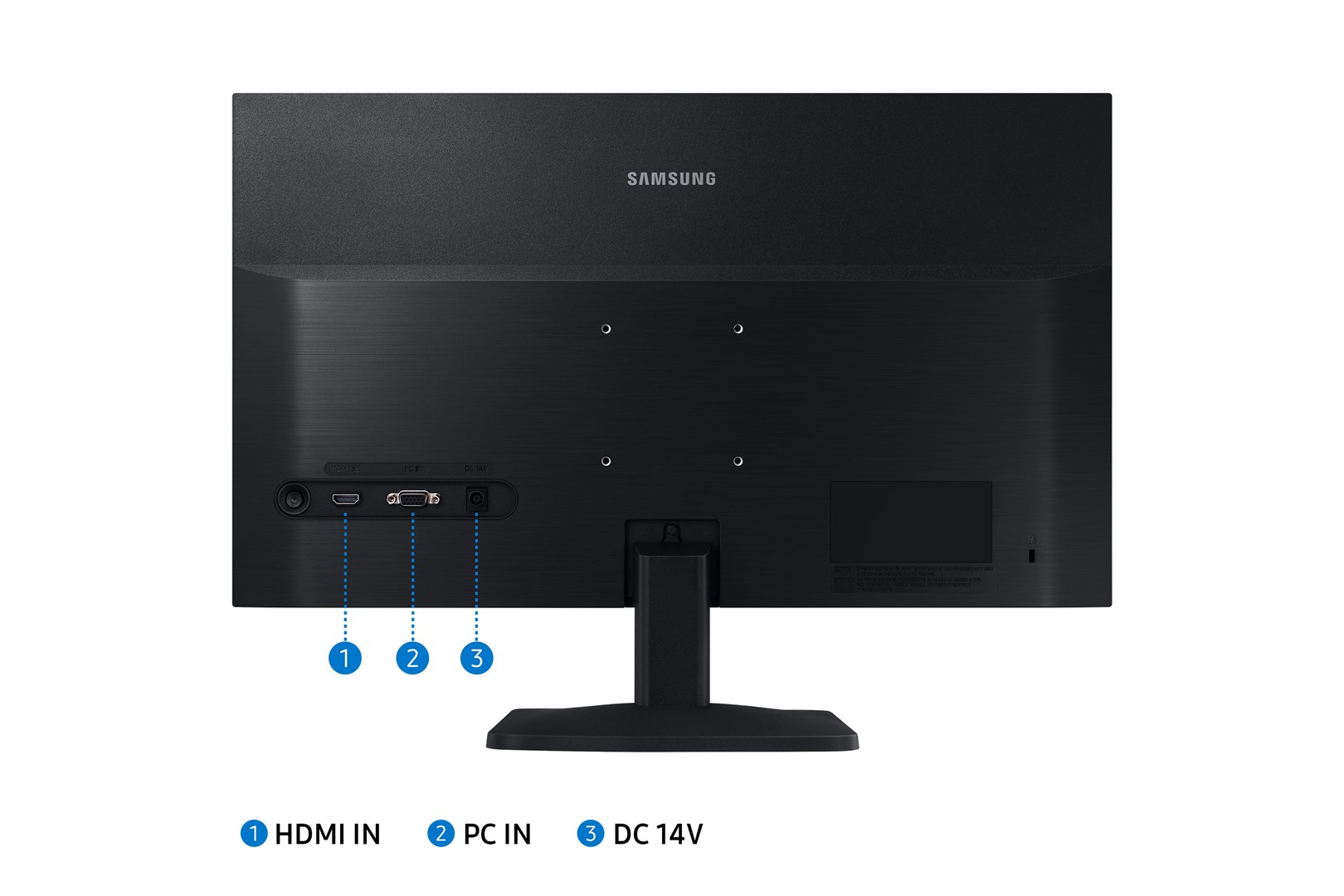 Samsung S33A LED display 61 cm (24") 1920 x 1080 pixels Full HD Black