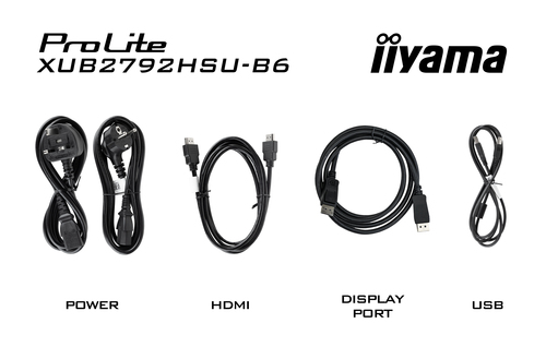 iiyama ProLite XUB2792HSU-B6-STD computer monitor 68.6 cm (27") 1920 x 1080 pixels Full HD LED Black