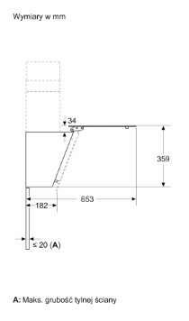 Bosch Serie 6 DWK65DK20 cooker hood Wall-mounted White 430 m3/h A