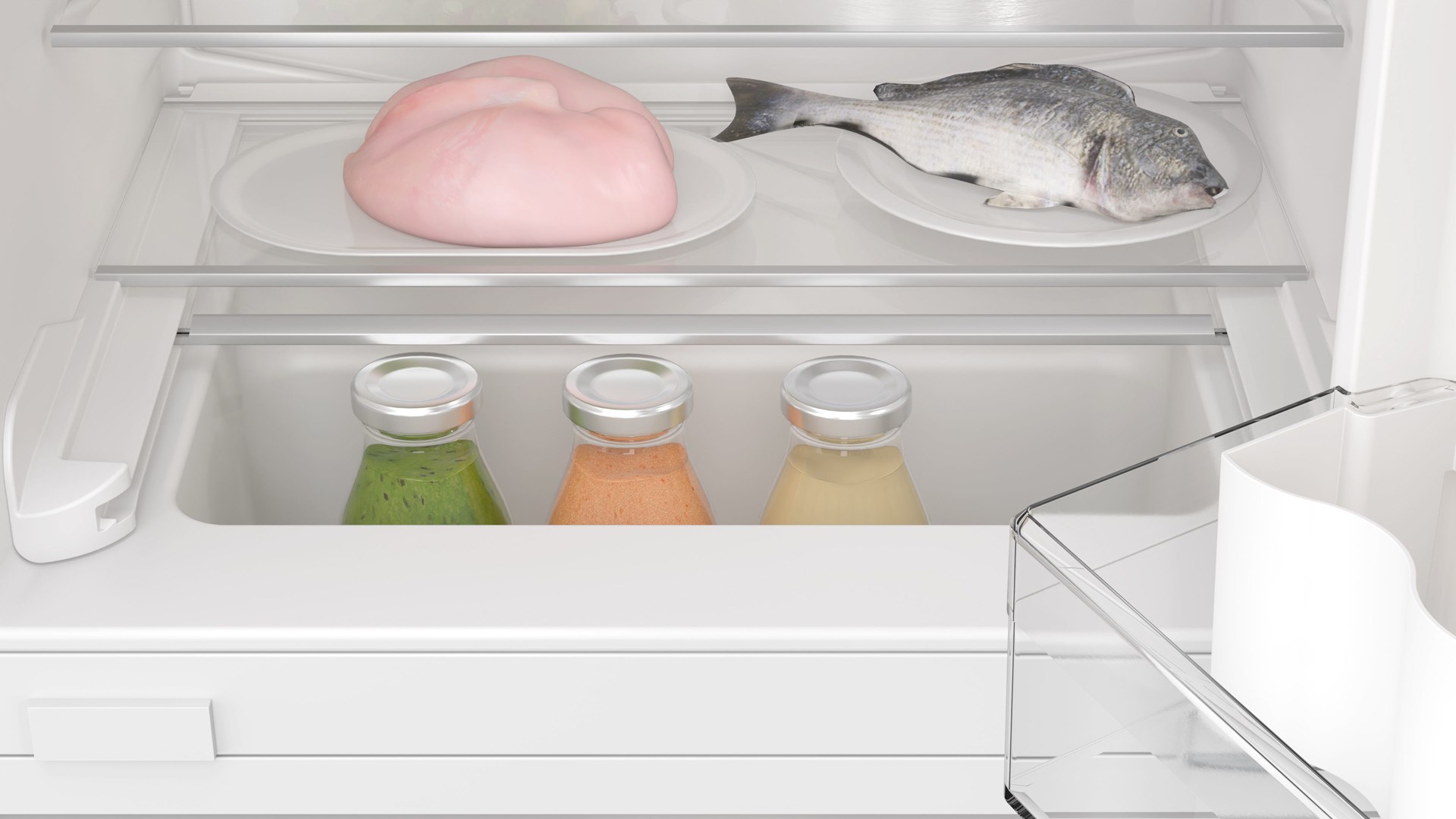 Bosch Serie 4 KUL22VFD0 combi-fridge Undercounter 110 L D White