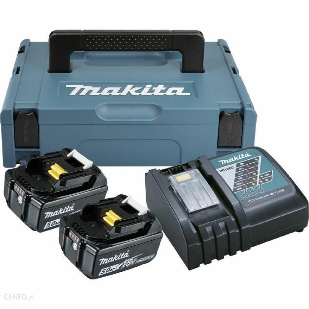 MAKITA POWER SUPPLY KIT 18V 2x5 0Ah (BL1850Bx2+DC18RC) MAKPAC