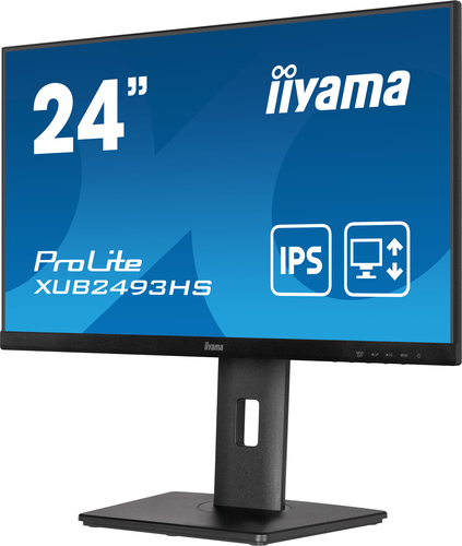 iiyama ProLite XUB2493HS-B5-STD computer monitor 60.5 cm (23.8") 1920 x 1080 pixels Full HD LED Black