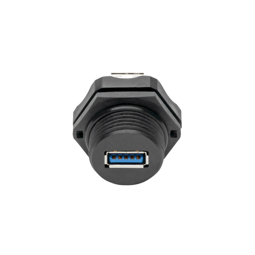 Tripp Lite USB 3.0 Coupler, SuperSpeed, 3.0/3.1, Industrial - USB-A F/F, Shielded, IP67, Dust Cap