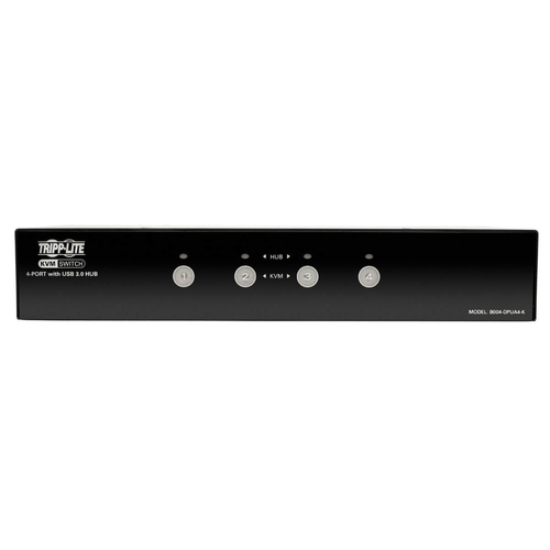 Tripp Lite B004-DPUA4-K 4-Port DisplayPort KVM Switch with Audio, Cables and USB 3.0 SuperSpeed Hub