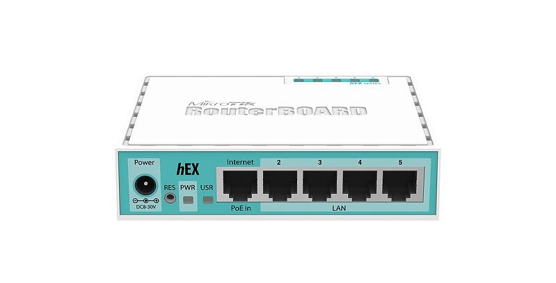 Mikrotik RB750GR3 Gigabit Ethernet Router Turquoise, White