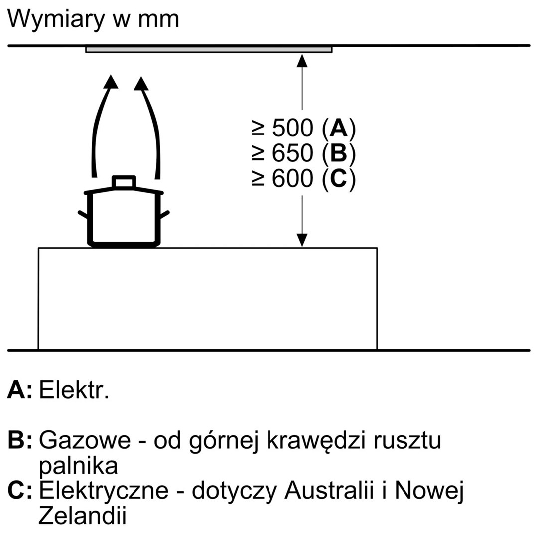 Bosch Serie 8 DLN78PC60 cooker hood Built-in Black A++ 590 m³/h