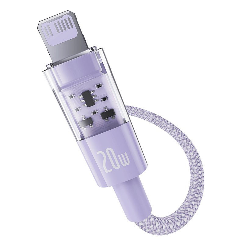 Baseus Gem USB-C to iP fast charging cable 2 m 20 W Purple