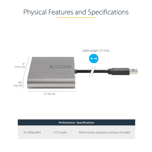 USB32HD4 - Cables & Adaptors by StarTech.com