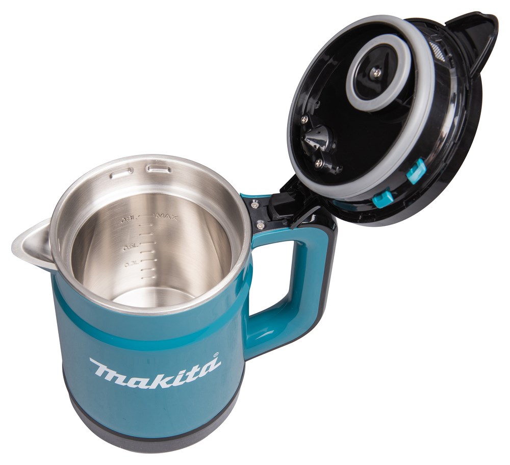Makita KT001GZ electric kettle 0.8 L Black  Blue
