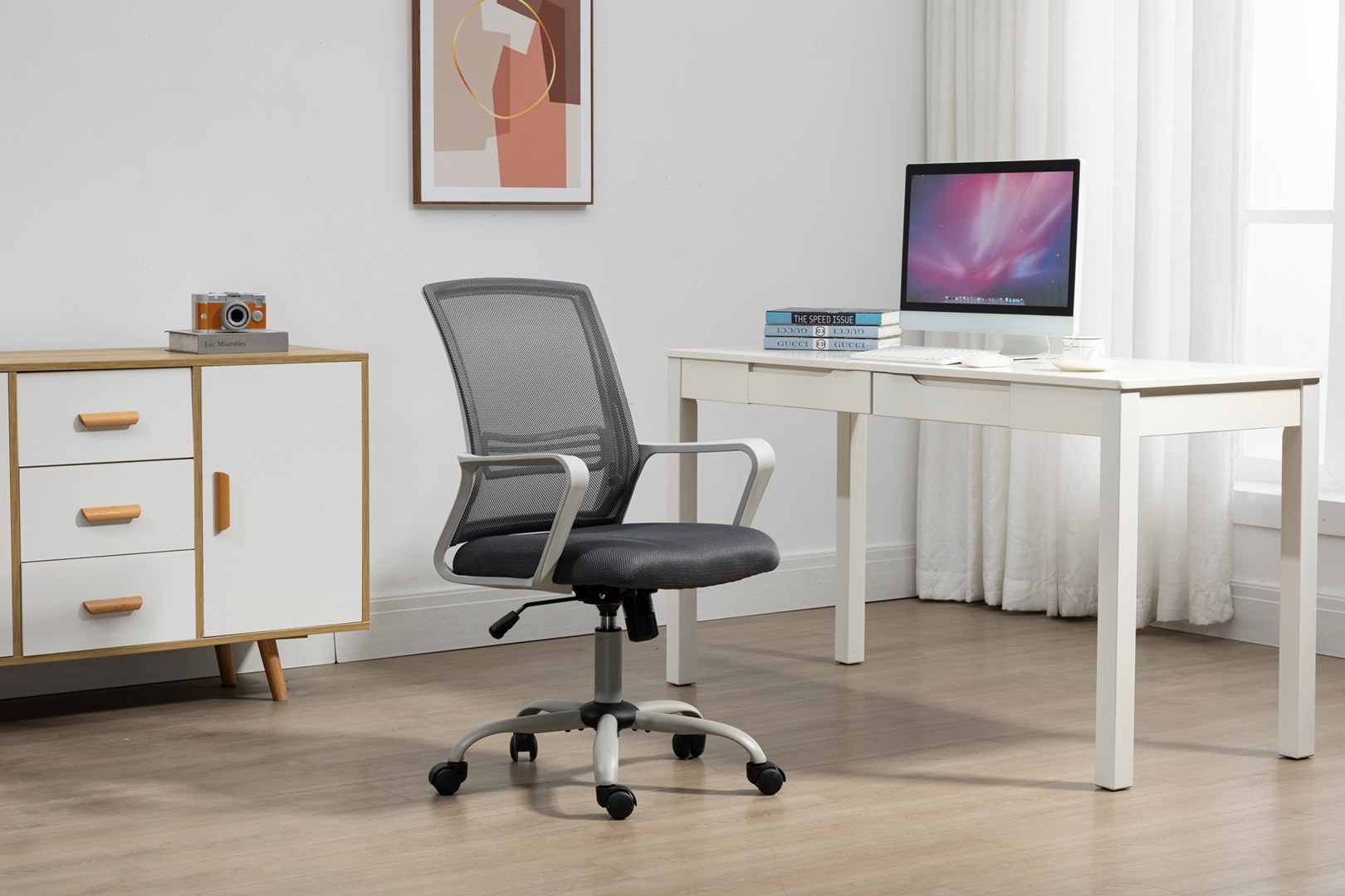 Office armchair ACTIVEJET YK01 grey