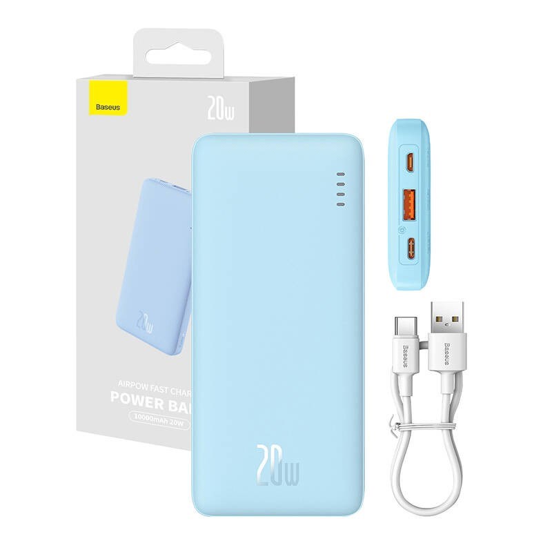 Baseus Airpow Lithium polymer power bank 10000 mAh 20 W Blue