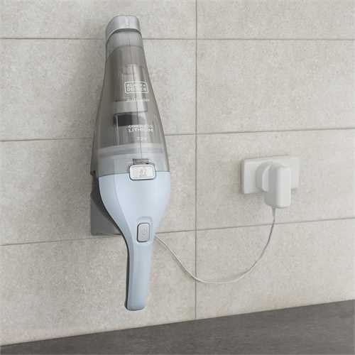 Portable vacuum cleaner Black & Decker NVC215W Blue  Grey Bagless