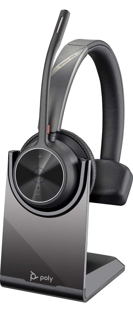 Poly Voyager 4310 USB-C Headset +BT700 dongle +Charging Stand
