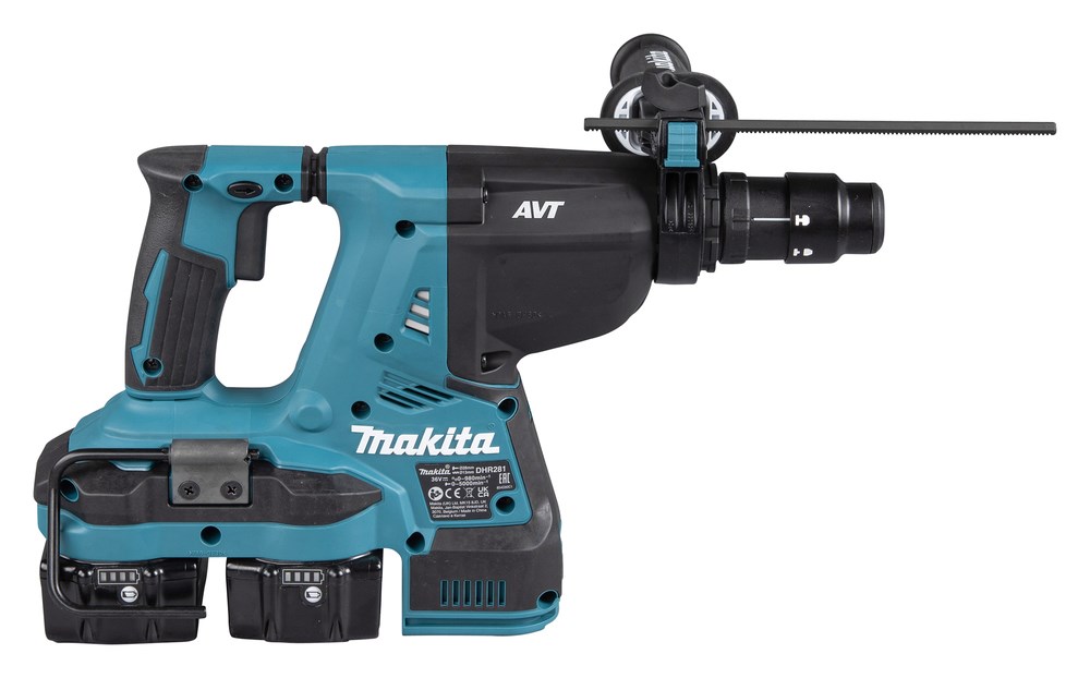 Makita Hammer Drill 2x18V DHR281PT2J 2.9J 2x5.0Ah BL + handle
