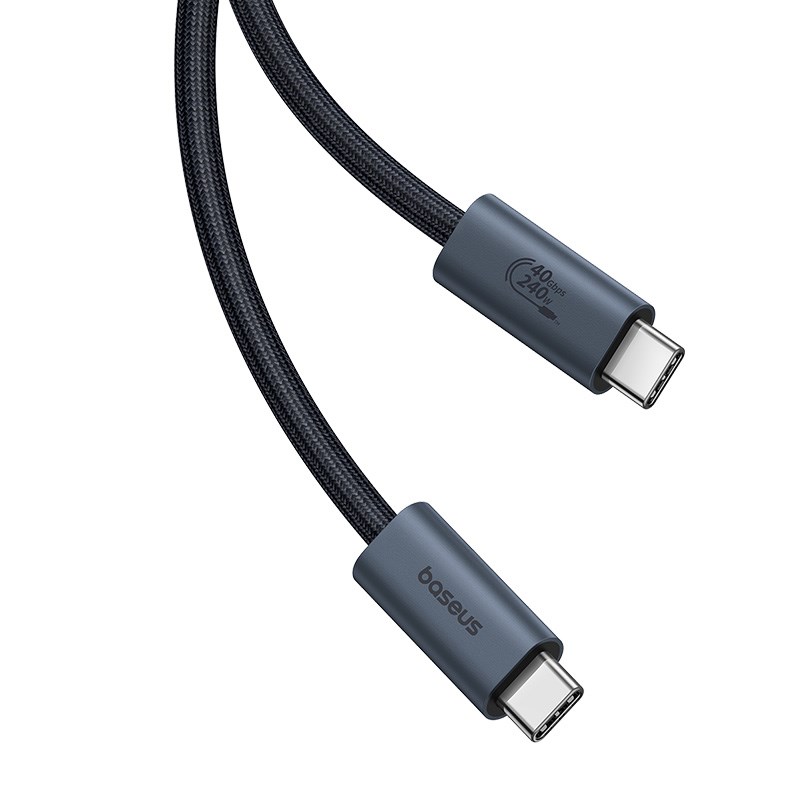 Baseus USB C to USB C data cable 1 m 240 W Black