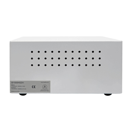 Tripp Lite IS1000HGDV Isolator Series Dual-Voltage 115/230V 1000W 60601-1 Medical-Grade Isolation Transformer, C14 Inlet, 8 C13 Outlets