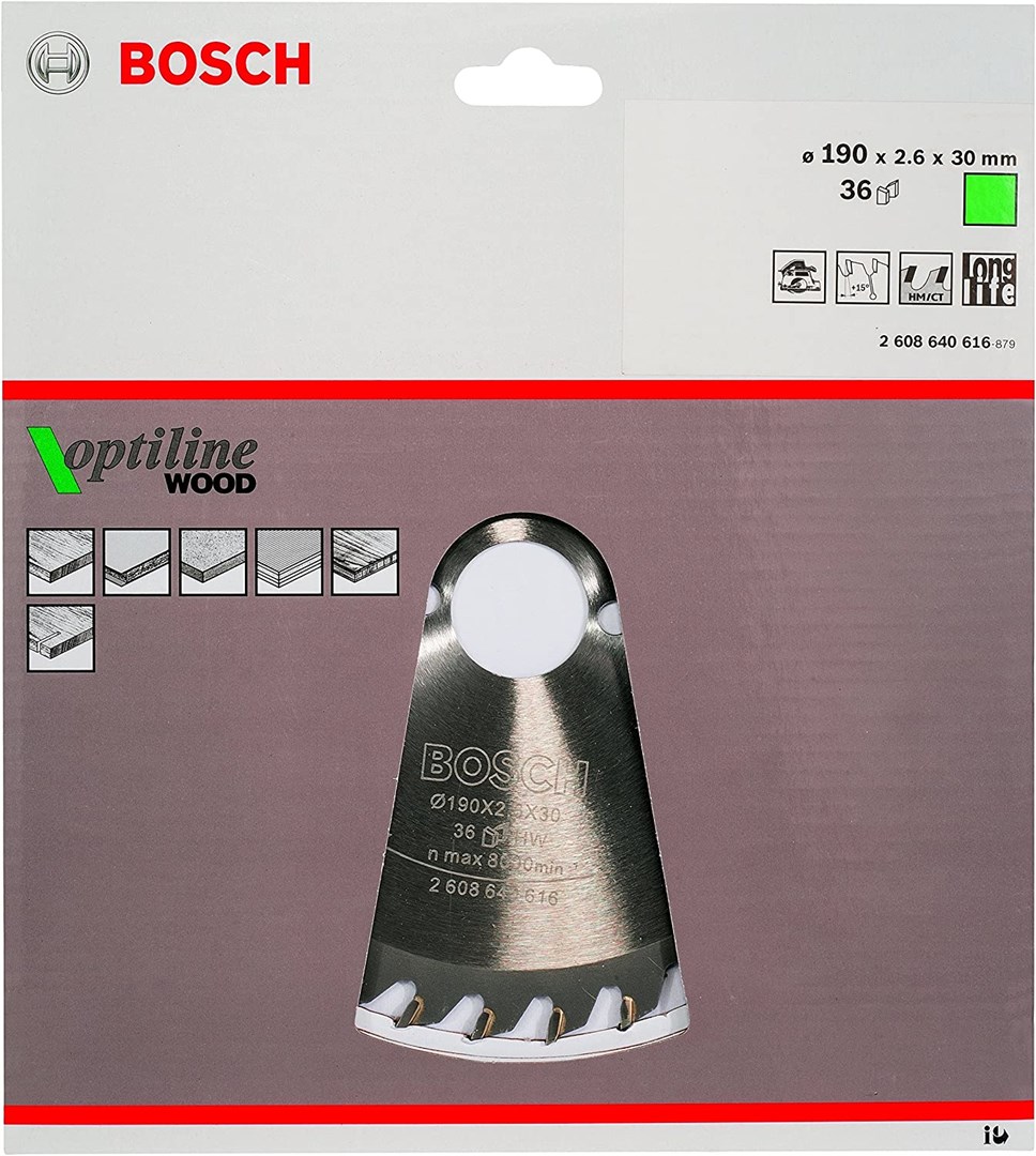 Bosch Optiline Wood Circular Saw Blades