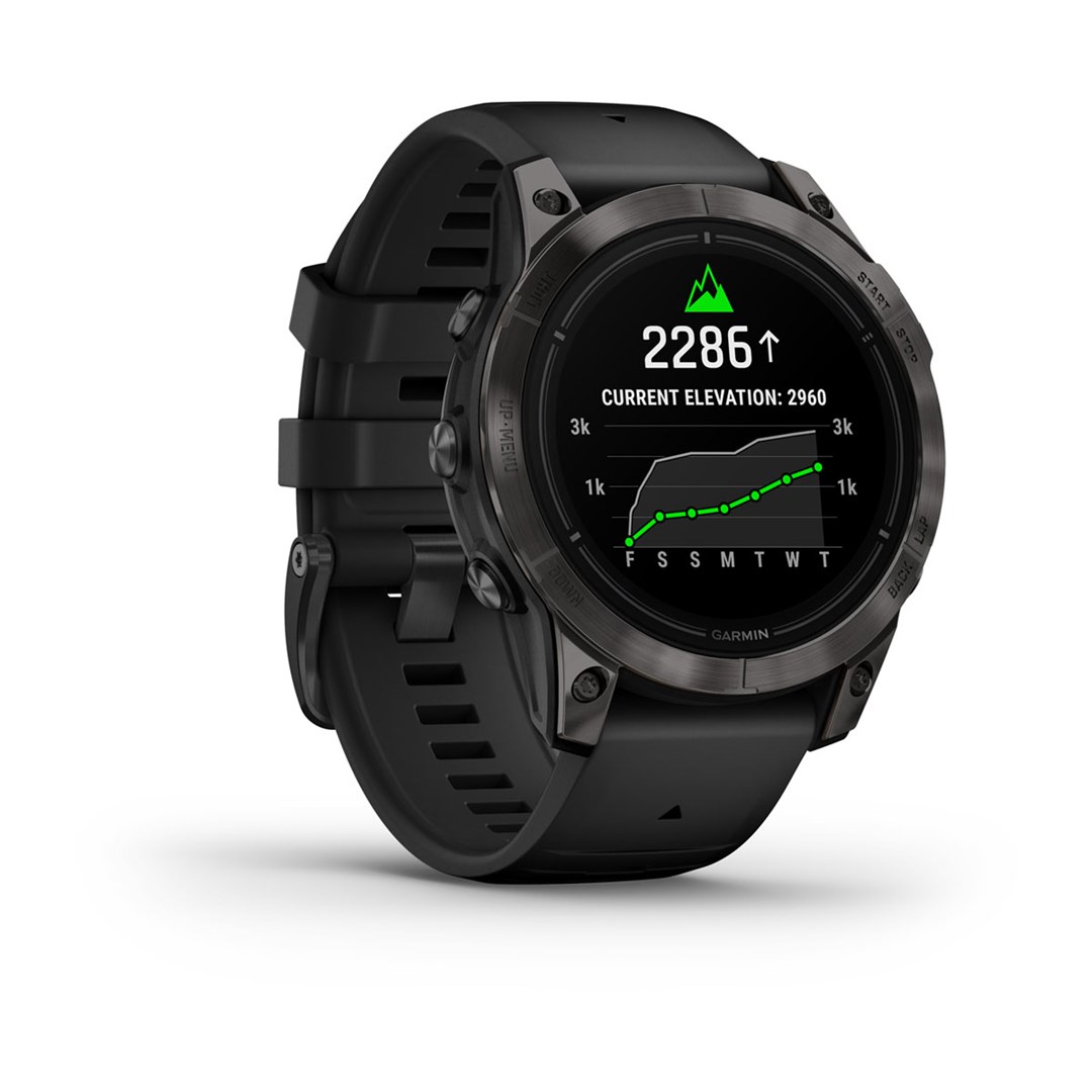 Garmin epix Pro (Gen 2) Sapphire Edition 3.3 cm (1.3") AMOLED 47 mm Digital 416 x 416 pixels Touchscreen Black Wi-Fi GPS (satellite)