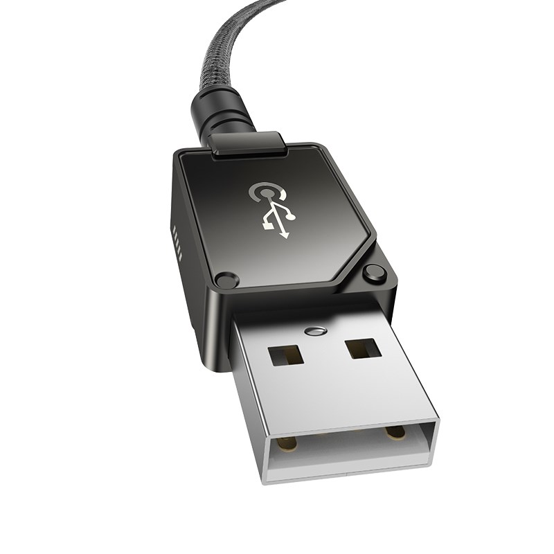 Baseus Unbreakable USB A to iP cable 1 m 5V-2.4A Black