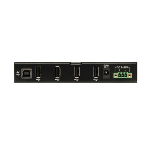 Tripp Lite U223-004-IND 4-Port Industrial-Grade USB 2.0 Hub - 15 kV ESD Immunity, Metal Housing, Mountable