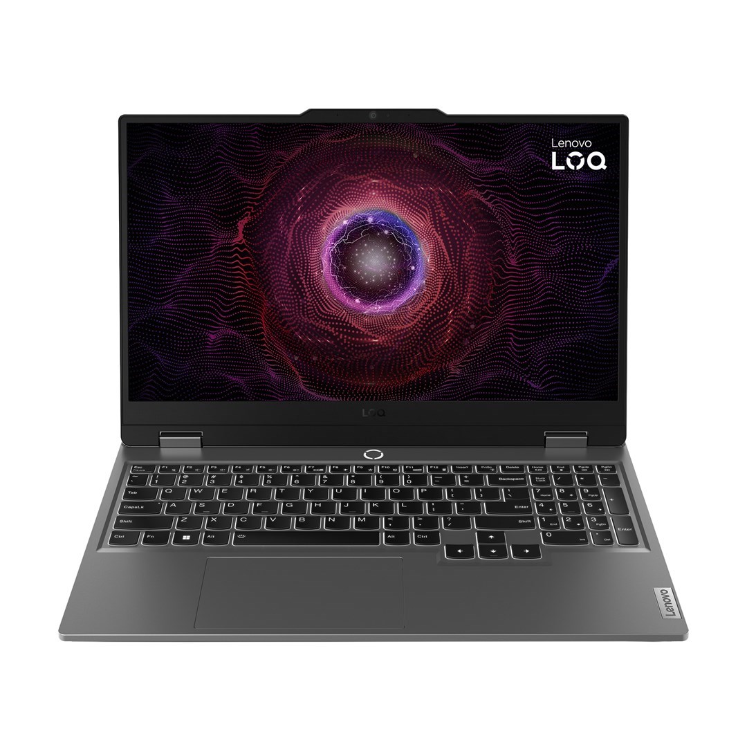 Lenovo LOQ 15ARP9 AMD Ryzen™ 7 7435HS Laptop 39.6 cm (15.6") Full HD 24 GB DDR5-SDRAM 512 GB SSD NVIDIA GeForce RTX 4060 Wi-Fi 6 (802.11ax) Windows 11 Home Belgian Grey