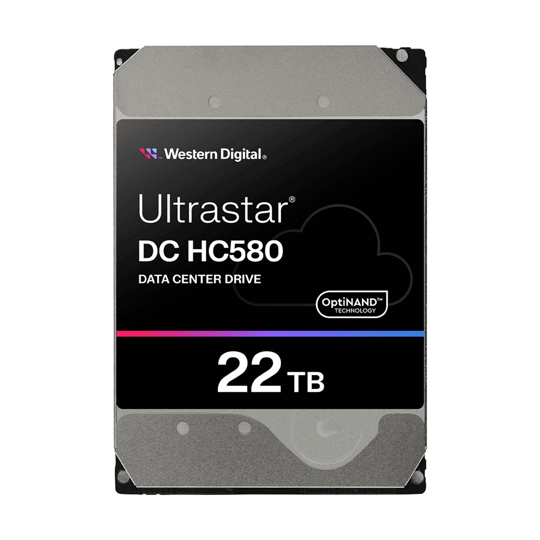 Western Digital Ultrastar DC HC580 internal hard drive 22 TB 7200 RPM 512 MB 3.5" Serial ATA
