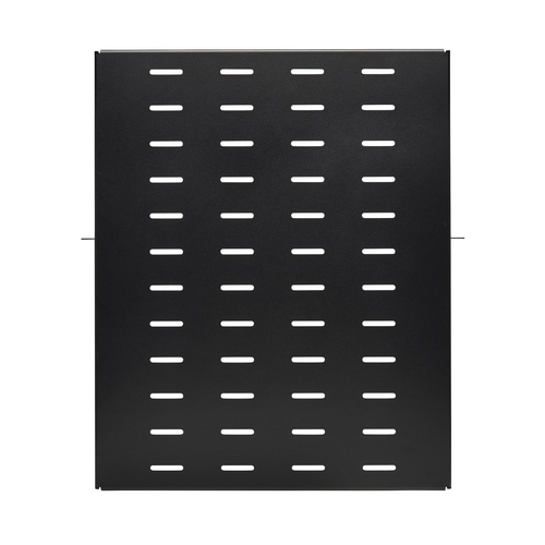 Tripp Lite SRSHELF2PCENTER SmartRack Center-Mounted Steel Rack Shelf - 2U, Vented, 21.5 in. Deep, Holds up to 100 lb. (45 kg)