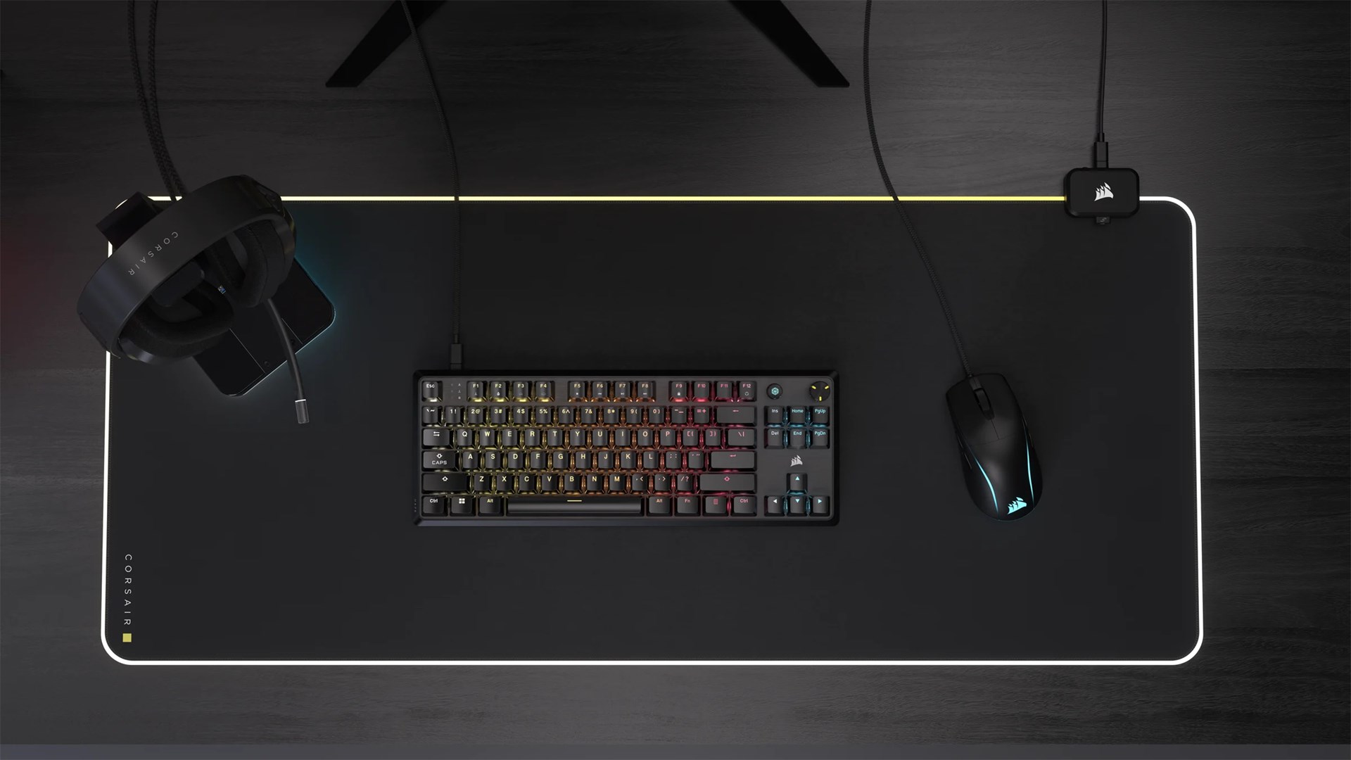Keyboard CORSAIR Tas K70 Core TKL USB RGB LED Black