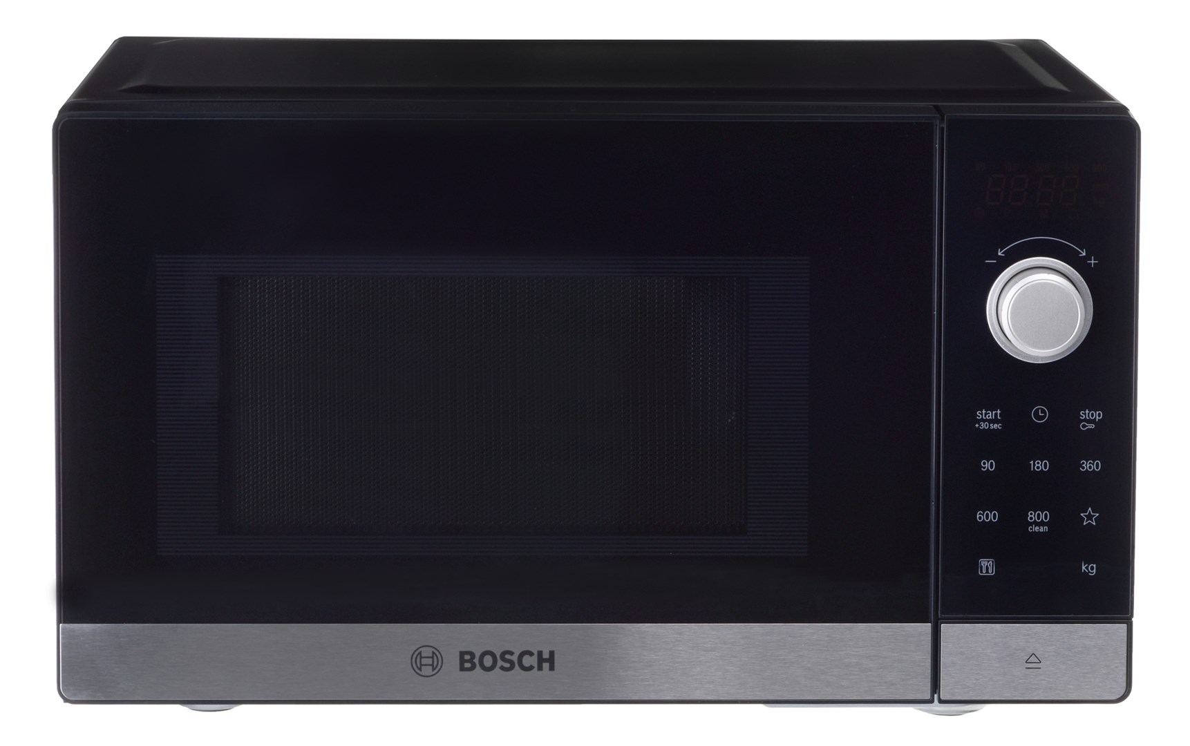 Bosch Serie 2 FFL023MS2 microwave Black, Stainless steel Solo microwave Countertop 20 L 800 W