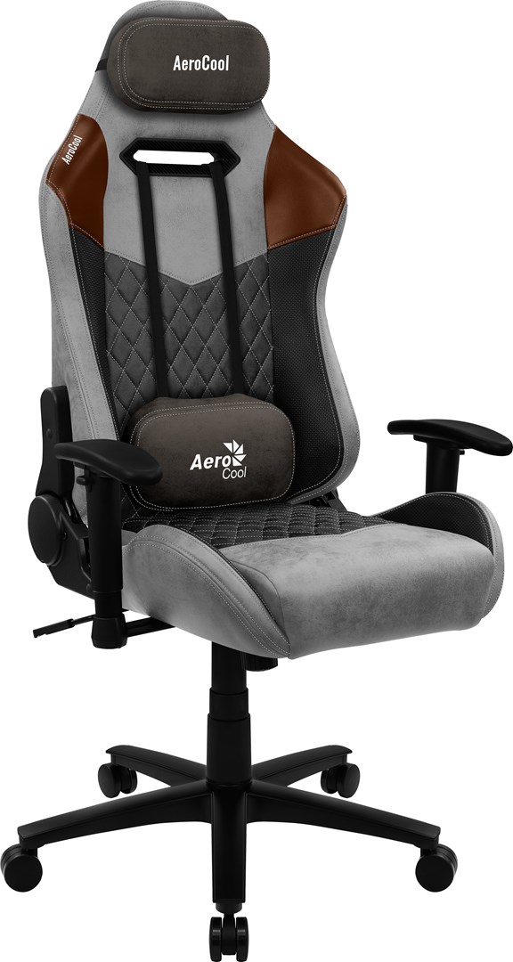 Aerocool DUKE AeroSuede Universal gaming chair Black, Brown, Grey