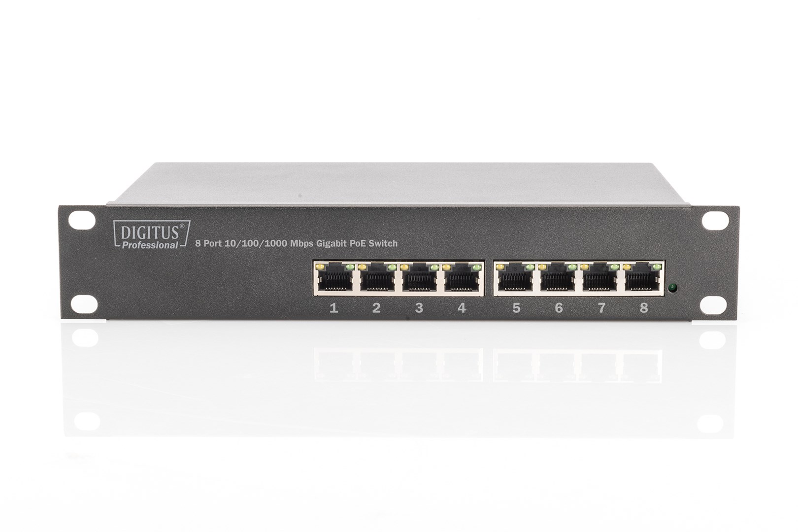 Digitus 8 Port Gigabit PoE Switch, 10 Inch, Unmanaged