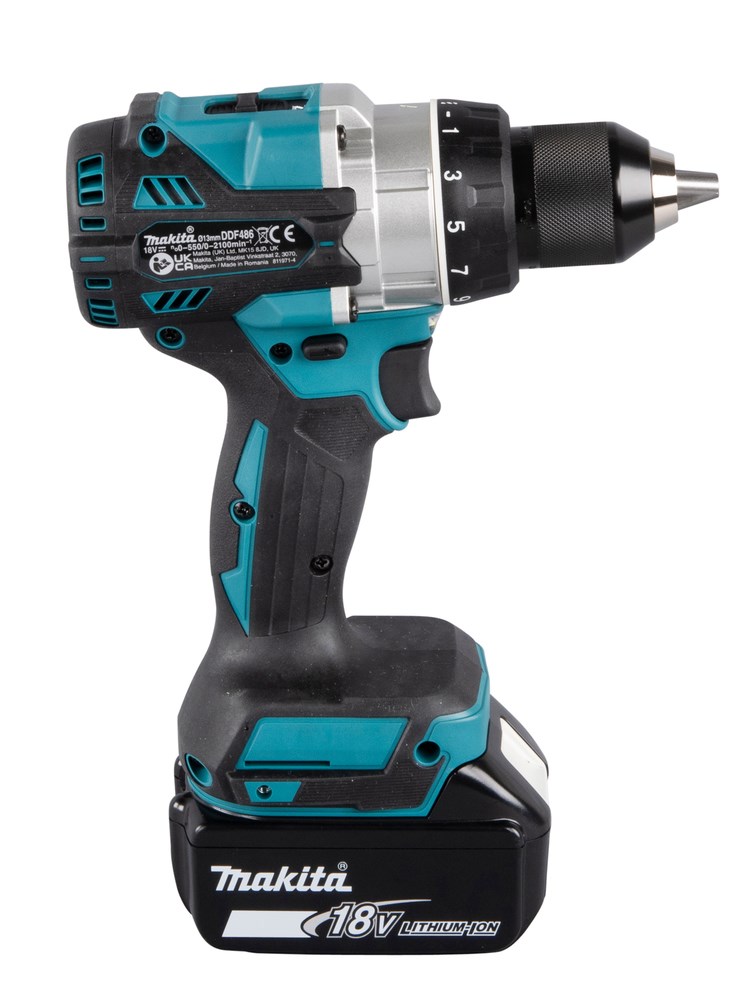 Makita DDF486RTJ drill 2100 RPM 2.6 kg Black  Blue