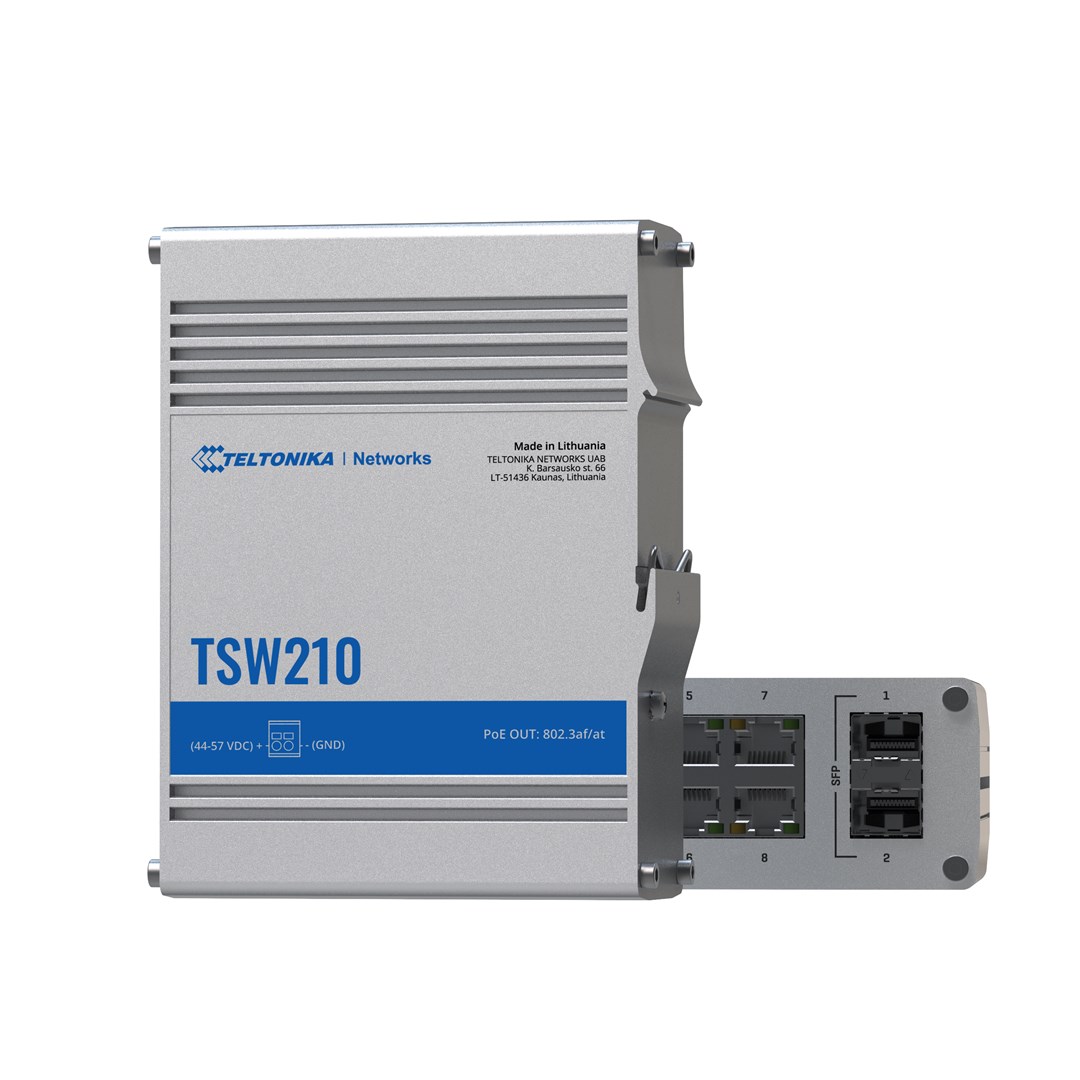 Teltonika TSW210 Unmanaged Gigabit Ethernet (10/100/1000) Aluminium