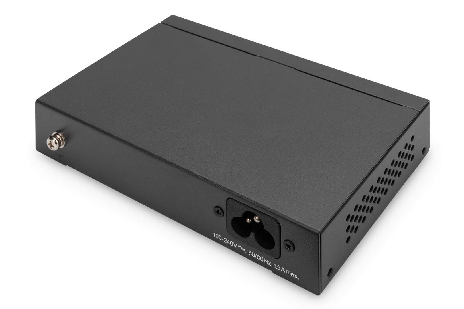 Digitus 4- Port Gigabit PoE Netzwerkswitch, Desktop, unmanaged, 1 Uplink Port RJ45, 60 W, af/at