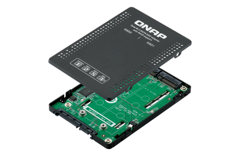 QNAP QDA-A2MAR storage drive enclosure SSD enclosure Black M.2