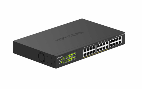 NETGEAR GS324P Unmanaged Gigabit Ethernet (10/100/1000) Power over Ethernet (PoE) 1U Black