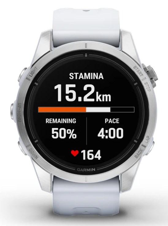 Garmin epix Pro (Gen 2) 3.05 cm (1.2") AMOLED 42 mm Digital 390 x 390 pixels Touchscreen Silver Wi-Fi GPS (satellite)
