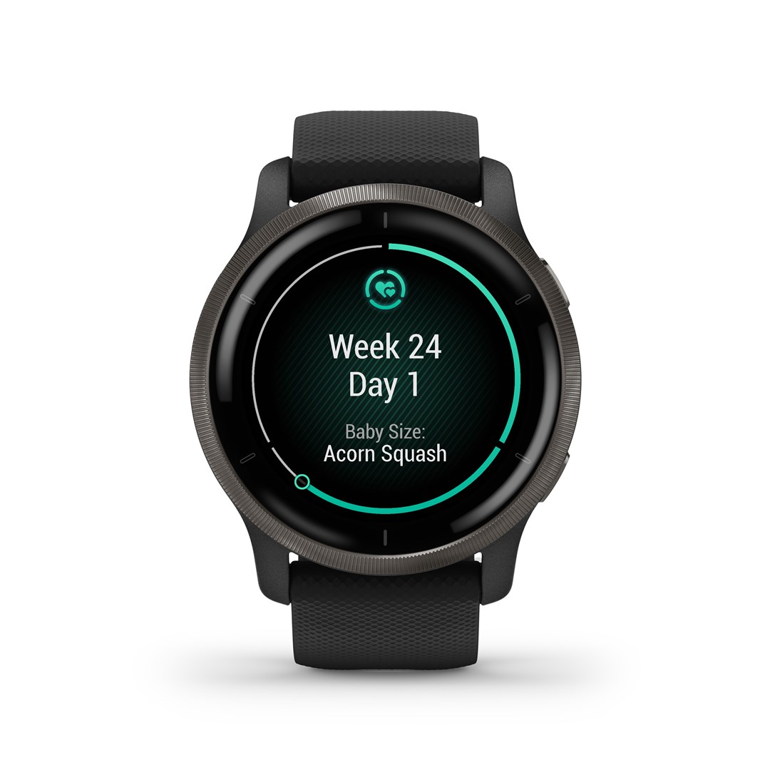 Garmin Venu 2 3.3 cm (1.3") AMOLED 45.4 mm Digital 416 x 416 pixels Touchscreen Wi-Fi GPS (satellite)