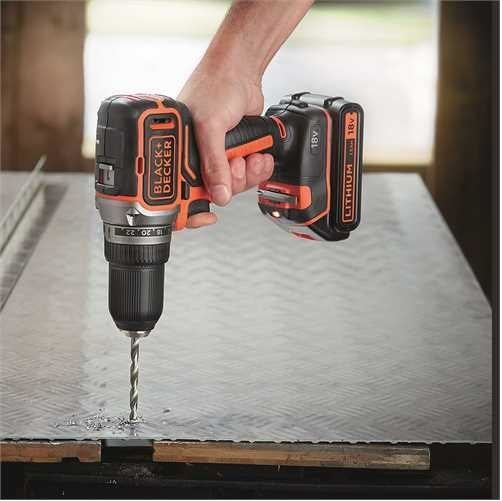 Black & Decker BL186N 1650 RPM Keyless Black  Orange