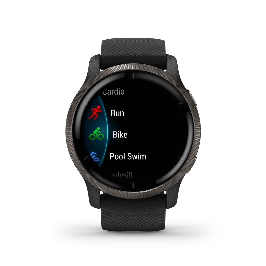 Garmin Venu 2 3.3 cm (1.3") AMOLED 45.4 mm Digital 416 x 416 pixels Touchscreen Wi-Fi GPS (satellite)
