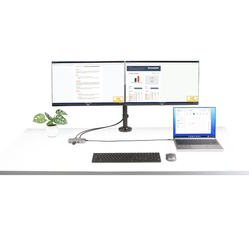 StarTech.com USB-C Triple Monitor Multiport Adapter, Dual 4K 60Hz + 4K 30Hz HDMI & DisplayPort, 3-Port USB 10Gbps Hub, 100W PD Pass-Through, GbE, Travel Dock, Windows & ChromeOS