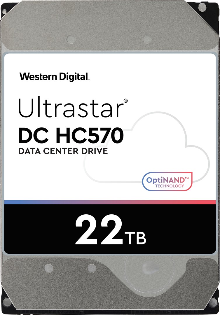 Western Digital Ultrastar DC HC570 internal hard drive 22 TB 7200 RPM 512 MB 3.5" Serial ATA III